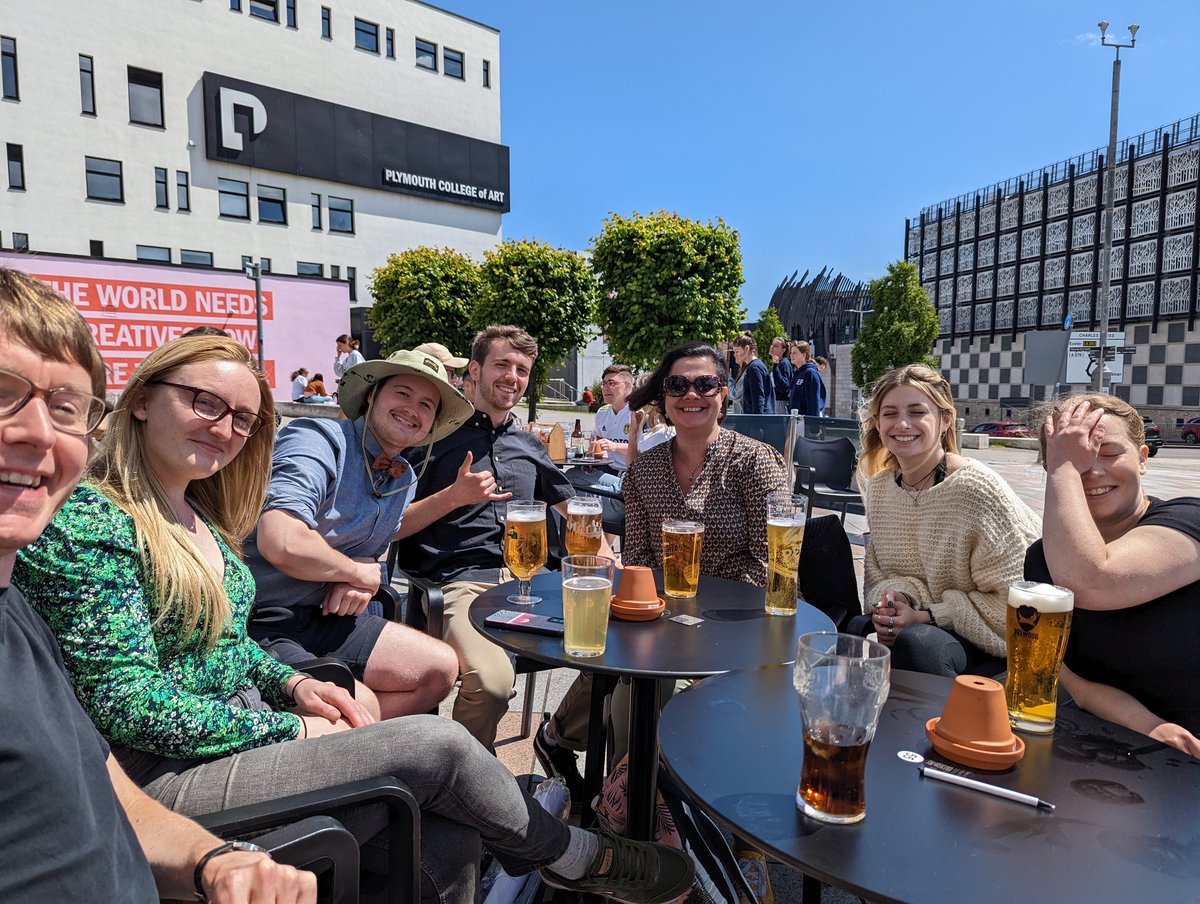 Celebrating with our final year undergraduates after their poster symposium @plymouthbiol @JamesBuckley_85