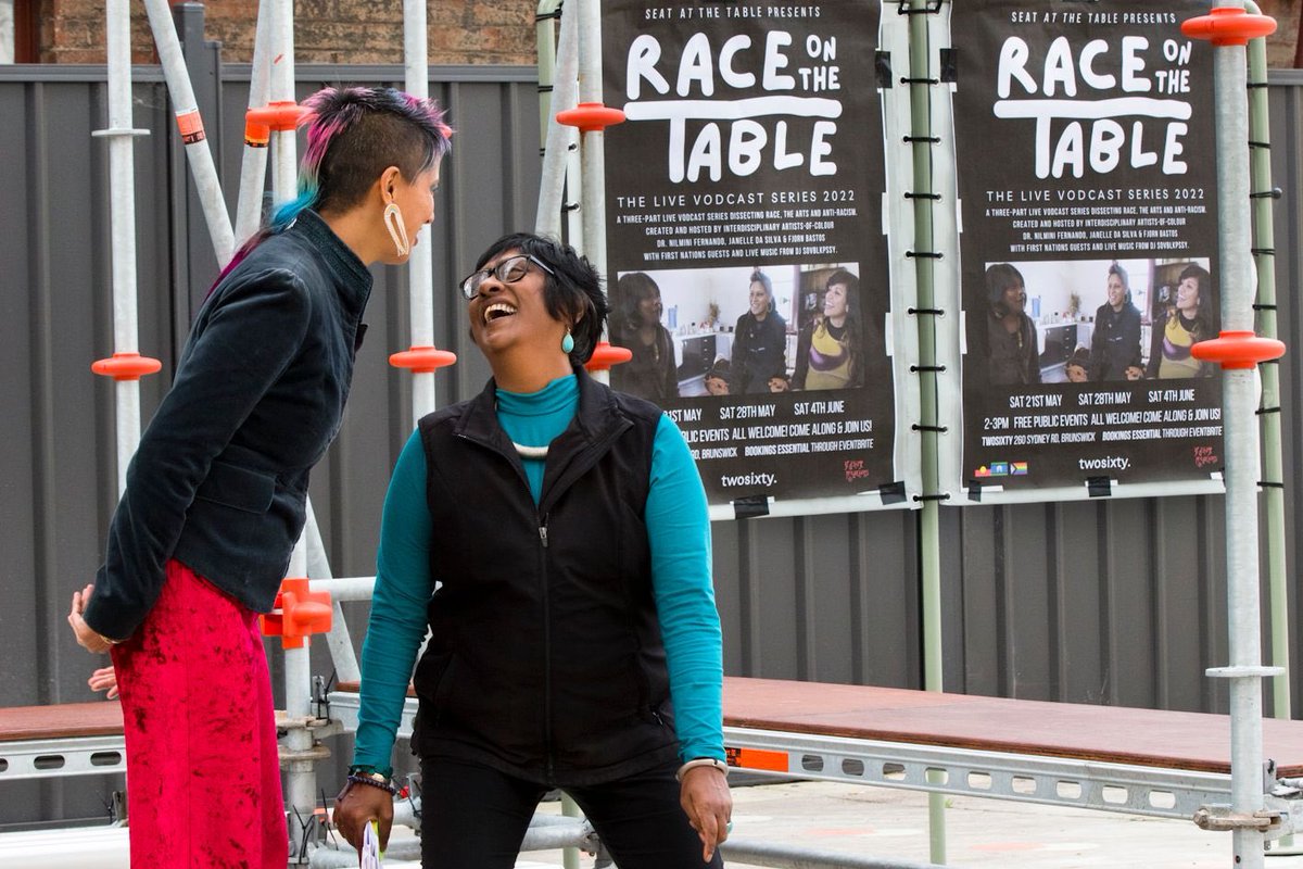 Race On The Table: The Live Vodcast Series. Unpacking our lived experience &amp; practice as intersectional interdisciplinary artists-of-colour in so called australia. Joined by First Nations guest, Kelsey Muhl. FREE EVENT <a href="/Next_Wave/">Next Wave</a> this Sat 4th June. 2-3pm.raceonthetable.eventbrite.com.au