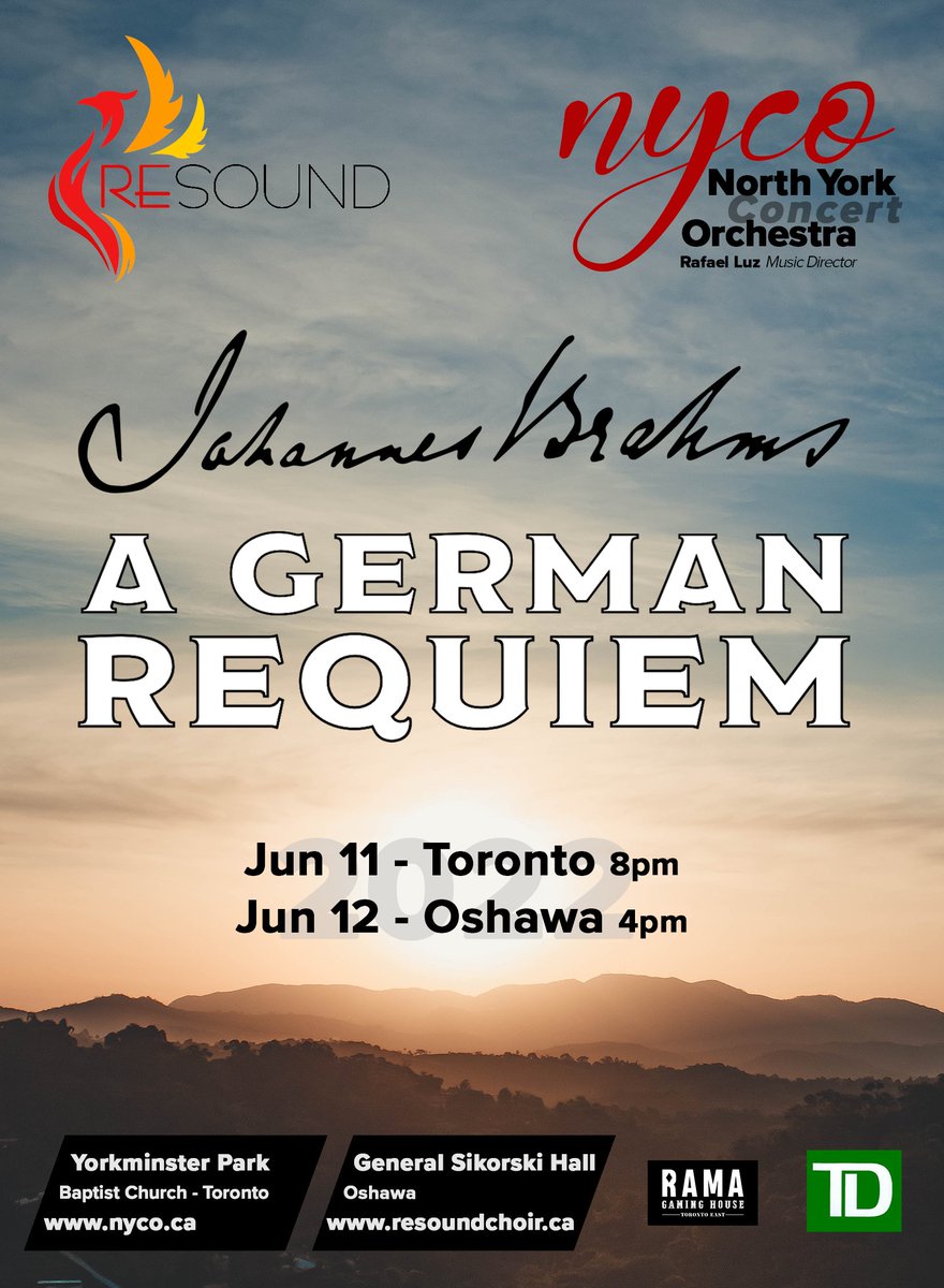 CaritasCanadash's tweet photo. #Brahms #drums #orchestra #choir #singing @DurhamTourism @BobNeufer @ChoirResound is singing the BRAHMS REQUIEM on June 12th at 4:00 @ Sikorski Hall with full @NYCOrchestra! A first for Durham! Rehearsal last night with 100+ singers (@AmadeusChoirGTA) was ah-mazing! Please share? https://t.co/uPbpDFupMT