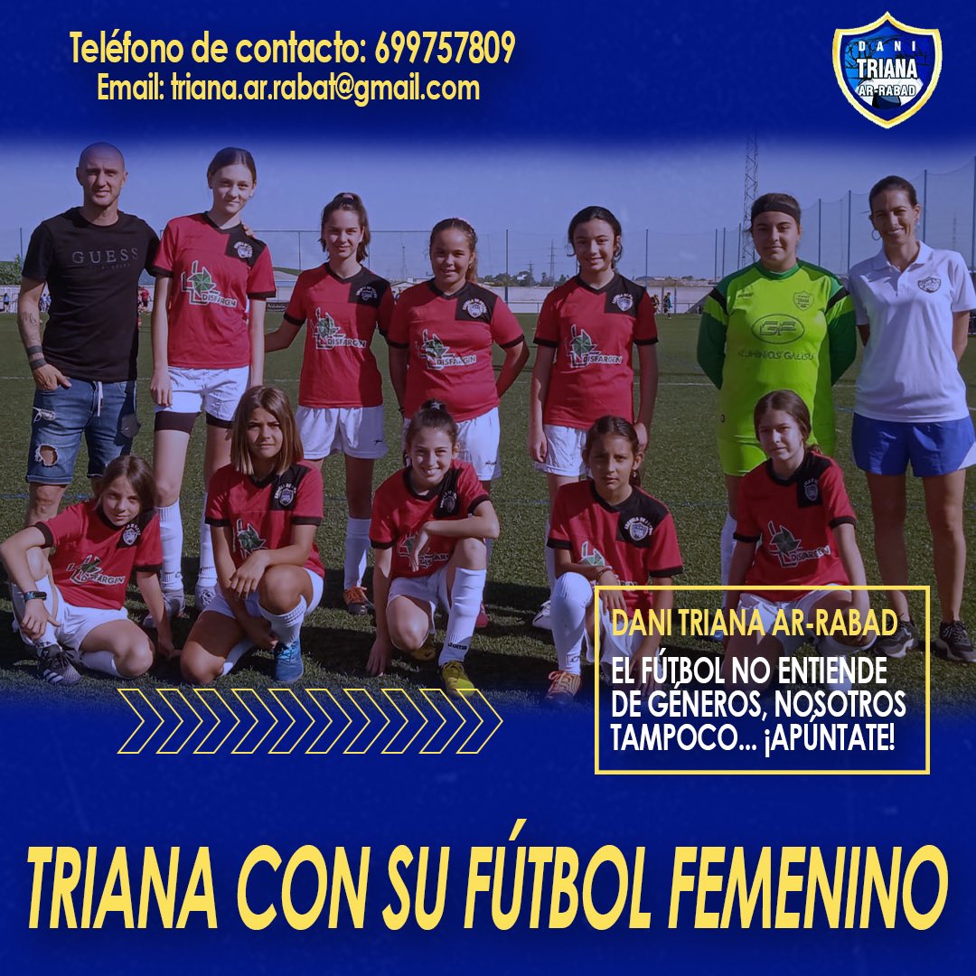 🙌🏻 Únete a nosotras y ¡disfrutemos del fútbol en Triana! 

#TrianaArRabad 💪⚽💙