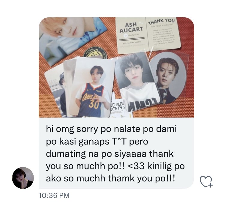 ashaucart's tweet photo. thank you so much po @itssimala !! 

#aucartnx https://t.co/HLiVAc04Kj