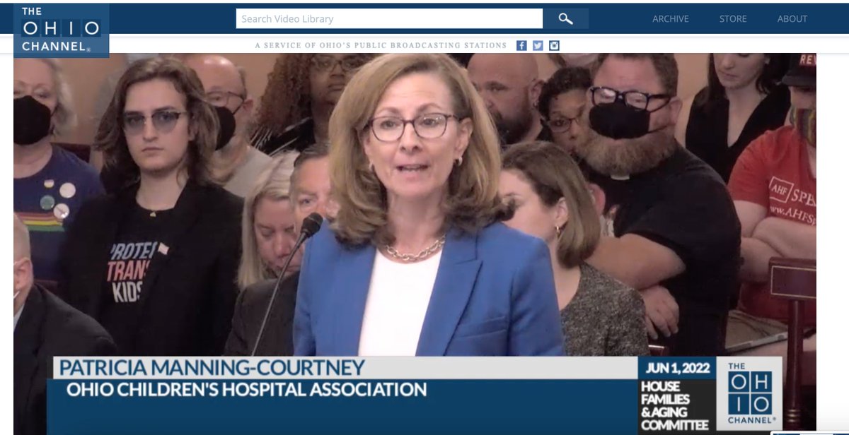 Thank you to @billpatcourtney for your compassionate testimony against Ohio HB 454, which seeks to ban treatment of children with gender dysphoria.  <a href="/OHPediatricians/">Ohio AAP</a> <a href="/OhioChildHosp/">Ohio Children's Hospital Association</a>
