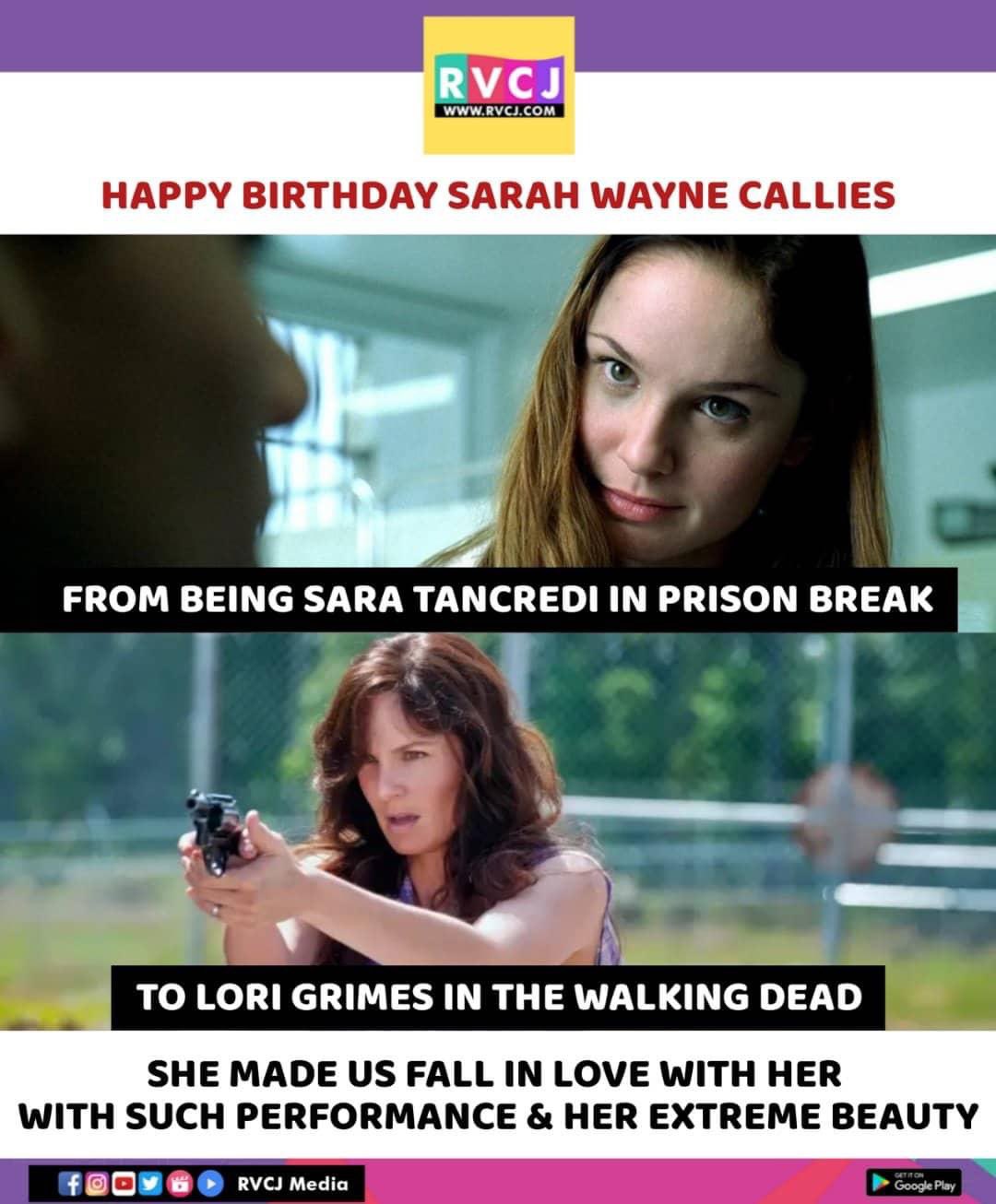 Happy Birthday Sarah Wayne Callies!     