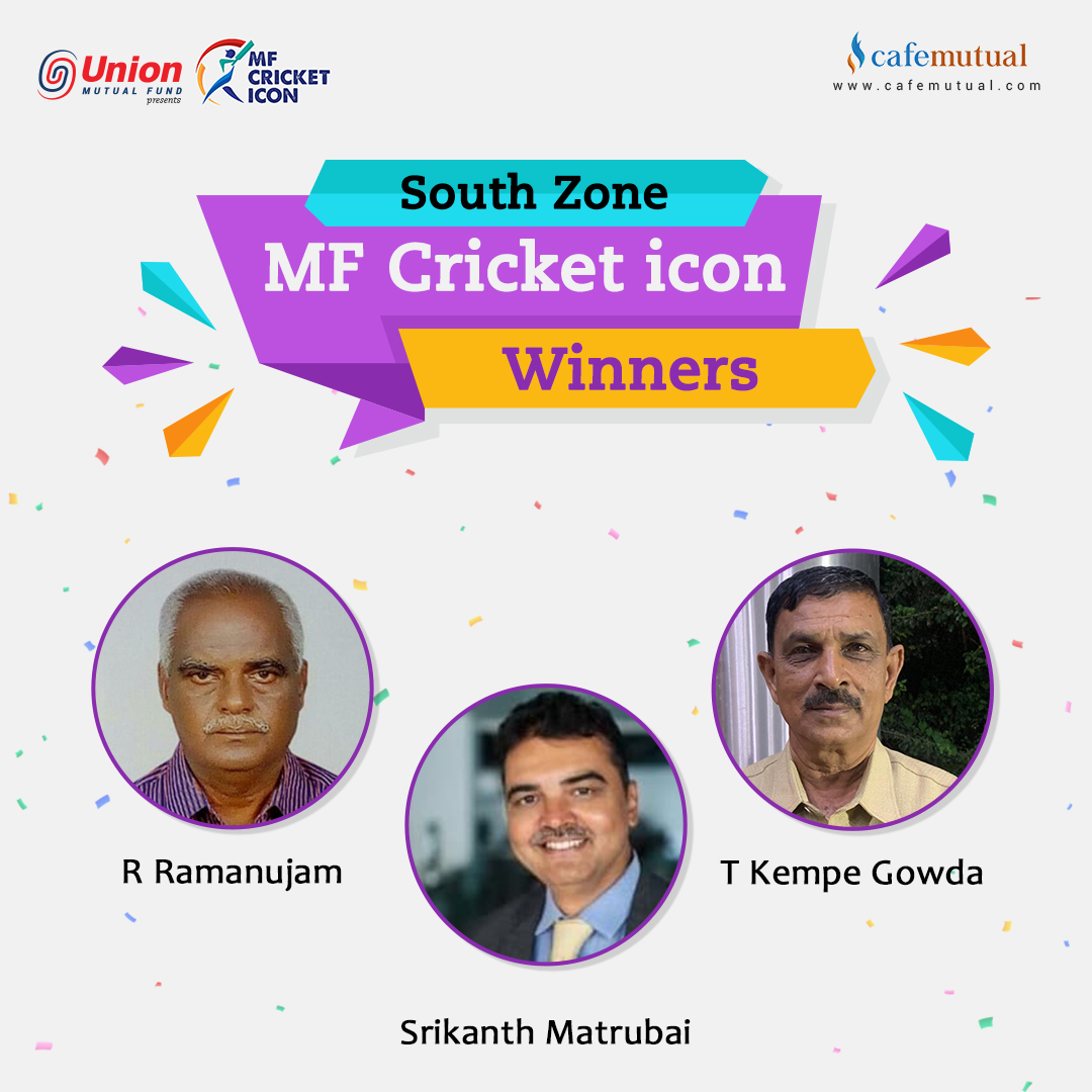 cafemutual's tweet photo. Congratulations to the winners of 'MF Cricket Icon' Season 2 #RRamanujam @SrikantMatrubai #TKempeGowda #MFCricketIcon #UnionMF https://t.co/hIpX2pshKc