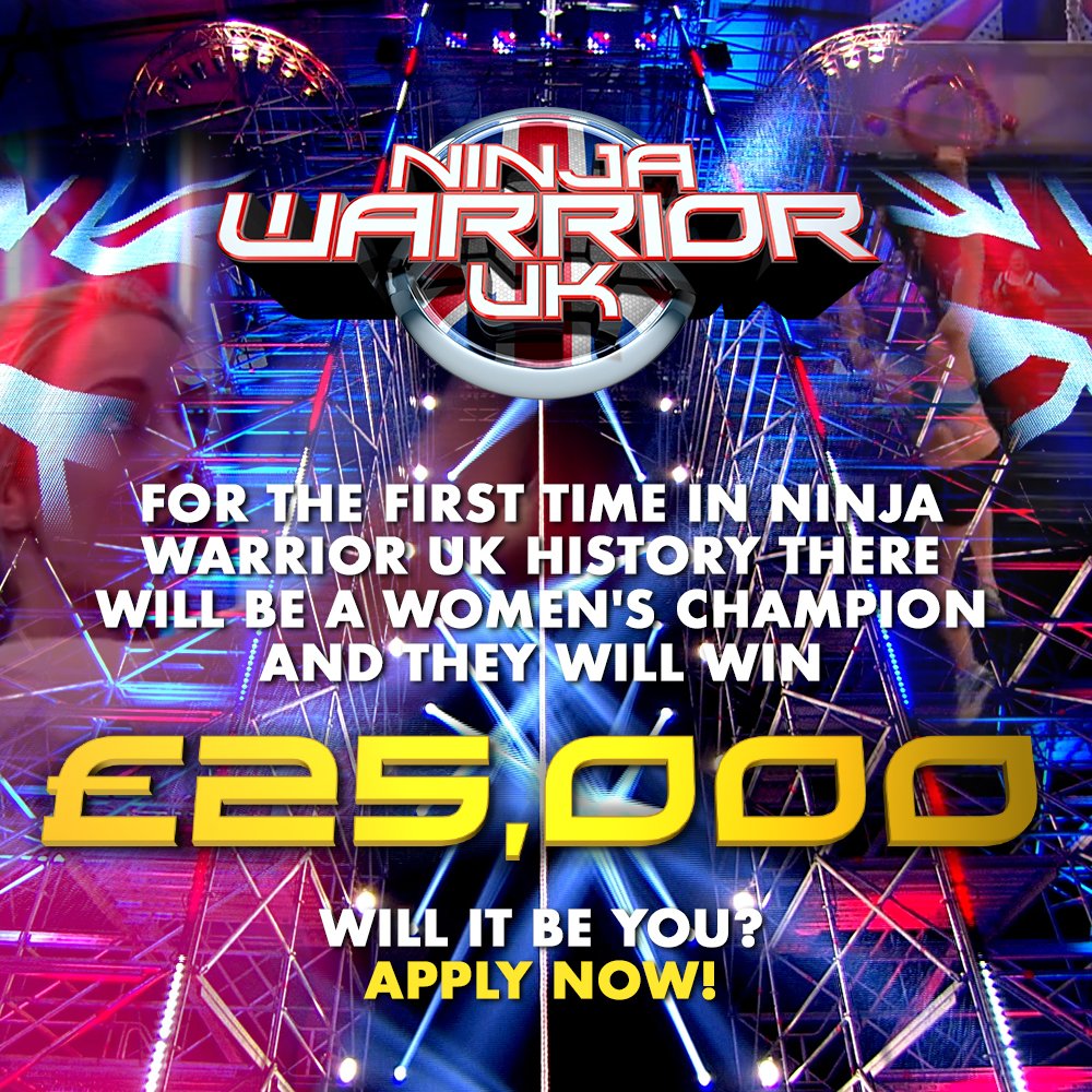 Will it be you?👀 Apply Now!
ninjawarrioruk.co.uk/apply