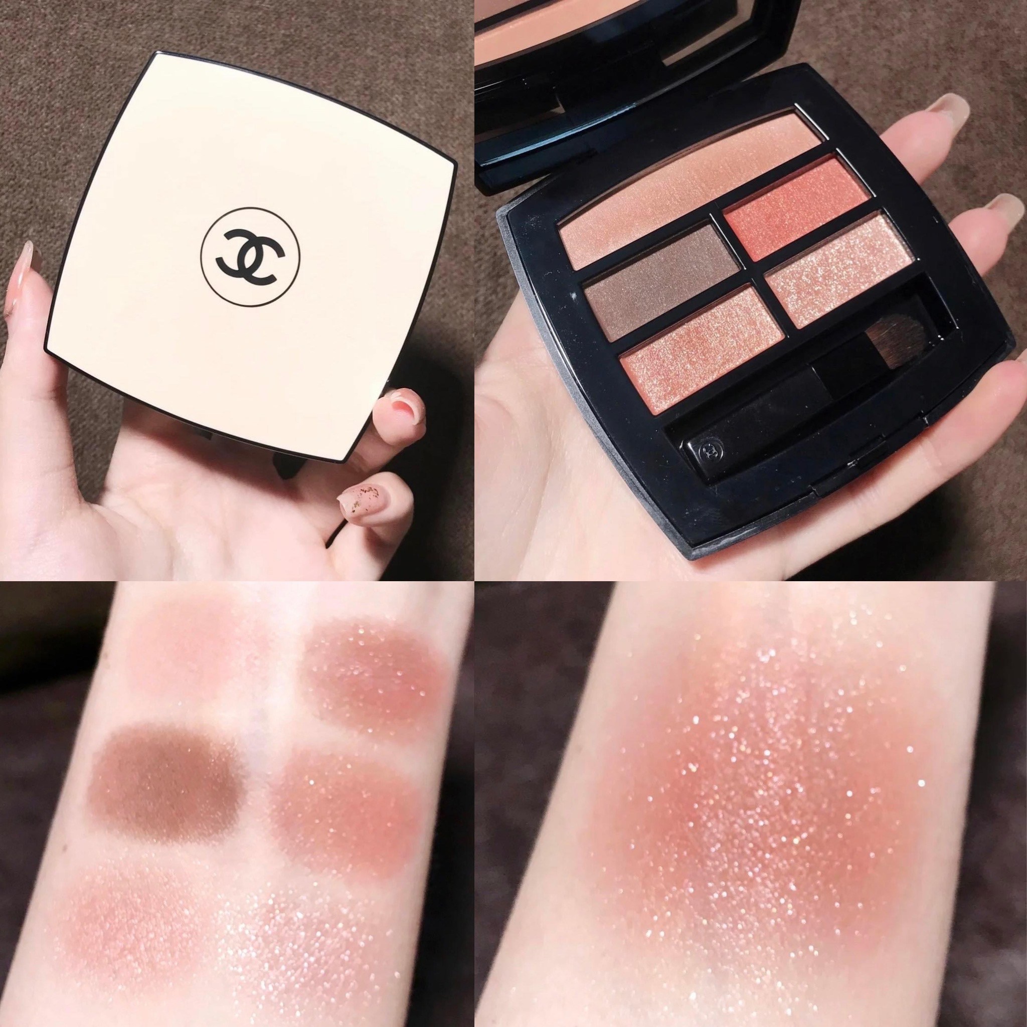 chanel les beiges healthy glow natural eyeshadow palette warm