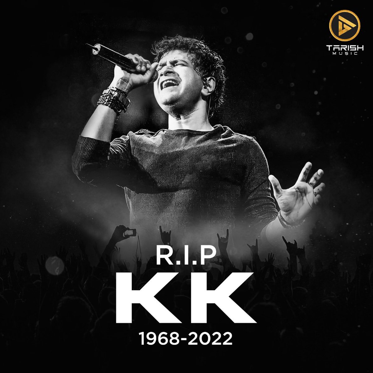 MusicTarish's tweet photo. Rest in Peace, KK sir. Your music cherished us and it will stay in our hearts forever.

#KK https://t.co/nHOrJSapDk