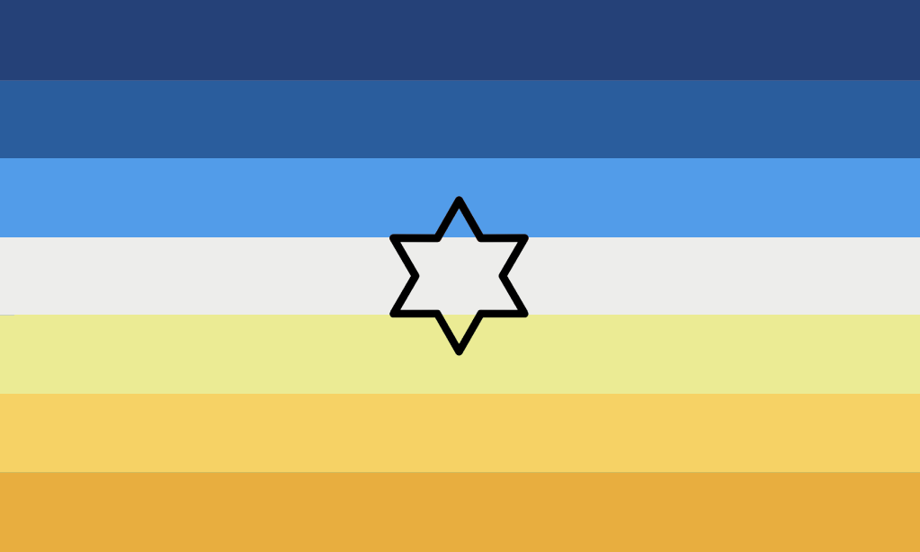 intersexlesbian's tweet photo. androgynos אנדרוגינוס lesbian flag !! ✡︎☿

for androgynos lesbians ^_^
androgynos אנדרוגינוס is a term that appears in jewish rabbinic literature, a person who possesses both male and female sex characteristics

intersex and jewish exclusive

#lesbitwt #intersextwt #flagtwt https://t.co/bzT9BxtWmX