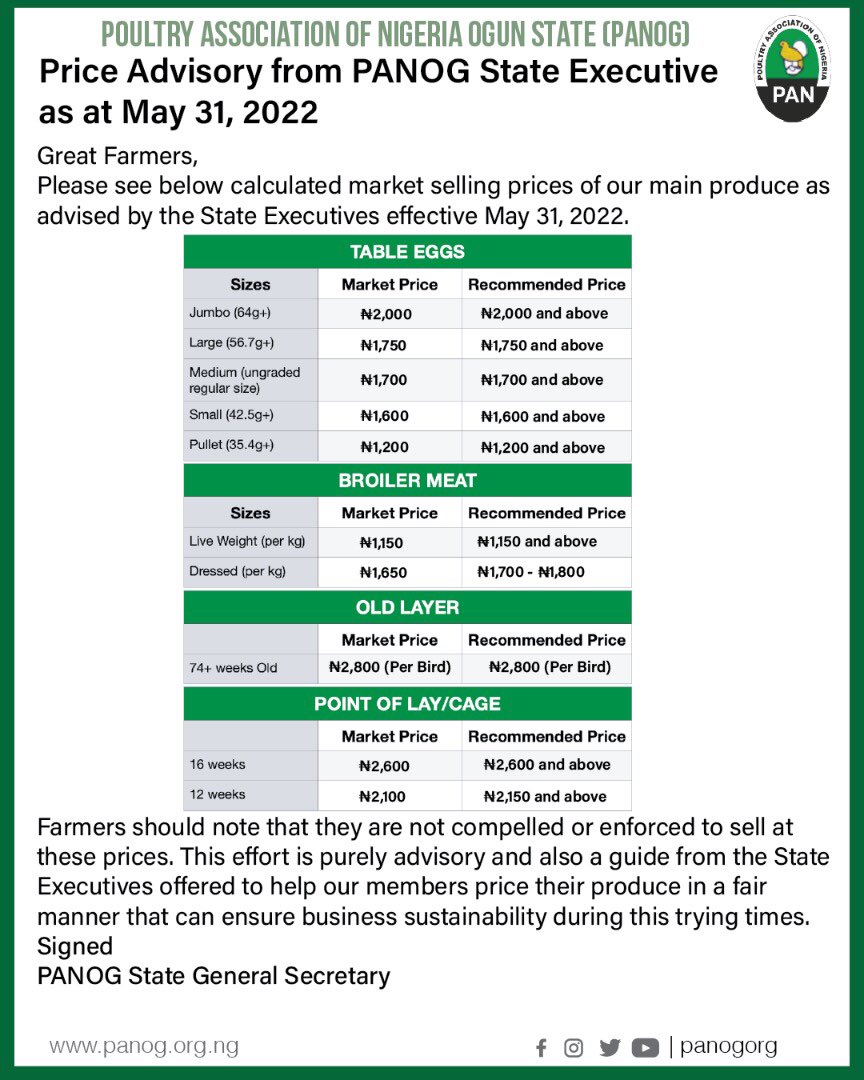 panogorg's tweet photo. Important information ‼️
#PANOG #poultryfarming https://t.co/TQSoSIEykV