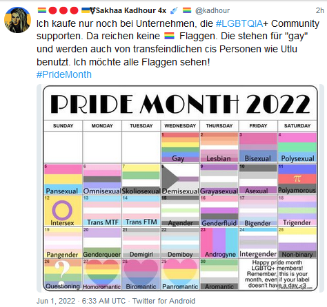 EinNagetier's tweet photo. Vor nem Jahr war noch "transfeindlich", wer meinte, dass genau der Tweet dann als nächstes kommt.🥲
#SSLGBTQIA+
https://t.co/e7l9gyLl9U https://t.co/gcOrl6ow4X