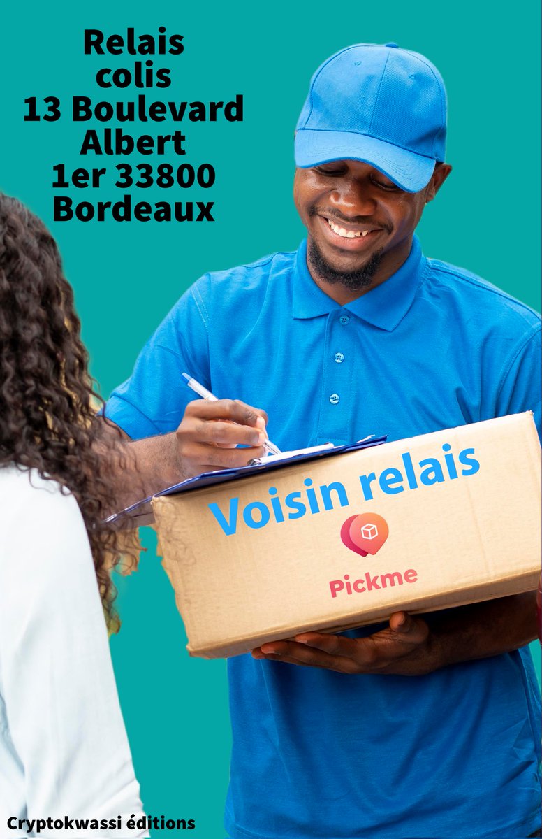 Votre colis vous attend,😀 plus besoin de longues files d’attente pour récupérer son colis, grâce au voisin relais 
#Bordeaux 
#colis
#pickme