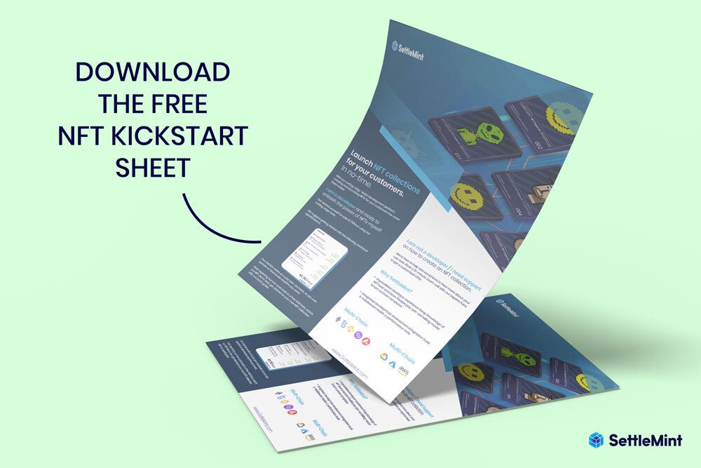 SettleMintCom's tweet photo. Want to launch entire NFT collections for your customers in a snap?

Look no further and get a head start using our ⚡⚡⚡ all-in-one NFT launchpad⚡⚡⚡ for developers!

Download our Kickstart sheet here 👉🏻 https://t.co/SVAHuiOHzn https://t.co/4KFWc4p9Ot