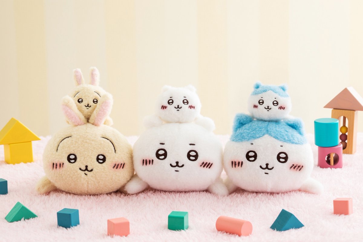 ちいかわ　ほわほわぬいぐるみ　ハチワレ　タグなし　ちいかわランド　公式　美品