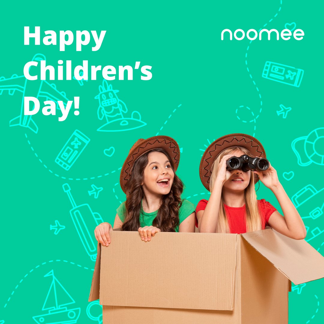 🥳 Wishing a joyful Children’s Day to every kid in the world! 
💙They carry the hopes for our brighter tomorrow and the dreams of our happy future. Let’s make this earth a happy and better place for the kids🌟 
#ChildrensDay #noomee