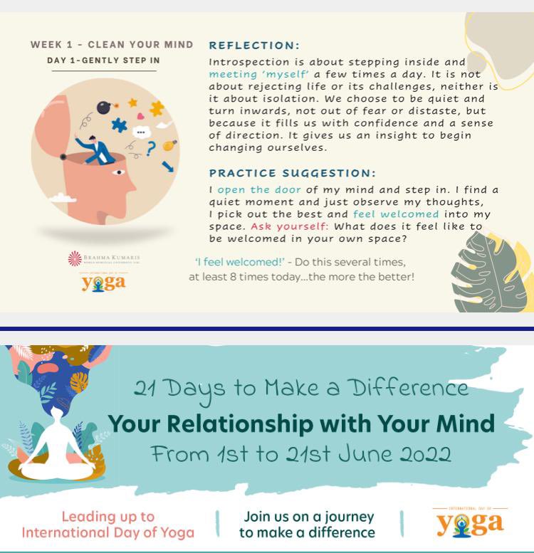 BrahmaKumarisUK's tweet photo. WEEK 1: #CleanYourMind 

https://t.co/5qGyHYWnEH

Free Courses: https://t.co/FevlbC67US

#CleanYourMind
#InternationalDayOfYoga https://t.co/5Wyio0ee0k