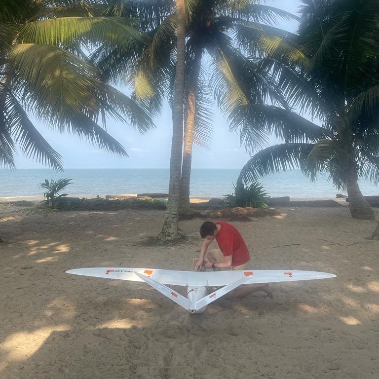 iain_mcn's tweet photo. Tough conditions for the final checks of our @GeosciencesEd UAV-LiDAR and @UCL TLS equipment before heading off to Lopè and Ivindo in #Gabon as part of @ERC #FODEX and @ESA #ForestScan projects. 

Might need a swim after

 @ChavanaBryant @harry_carstairs @TLS_TREES @Parcsgabon https://t.co/EXGRp2pVtK