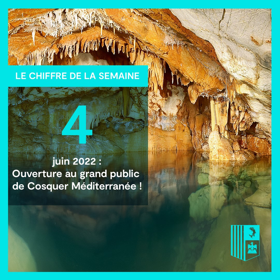MaRegionSud's tweet photo. Le chiffre de la semaine : 4 ! Comme... Le 4 Juin, ouverture de la réplique de la @grotte_cosquer ! 
Nous avons hâte de vous faire découvrir cette merveille... 
Pour en savoir plus 👉 https://t.co/2bhCpFbtxu
#regionsud #cosquer2022 https://t.co/rgVVr5xz6b