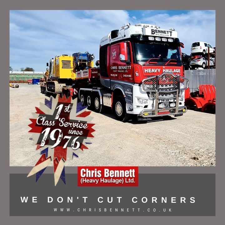WE ARE A FAMILY RUN PROVIDER &amp; OFFER A QUALITY, RELIABLE SERVICE.
WE DON’T CUT CORNERS AND GET THE JOB DONE PROPERLY.

We are experts in Heavy Haulage &amp; Logistics.

T: 0161 406 8466 E: sales@chrisbennett.co.uk W: chrisbennett.co.uk
