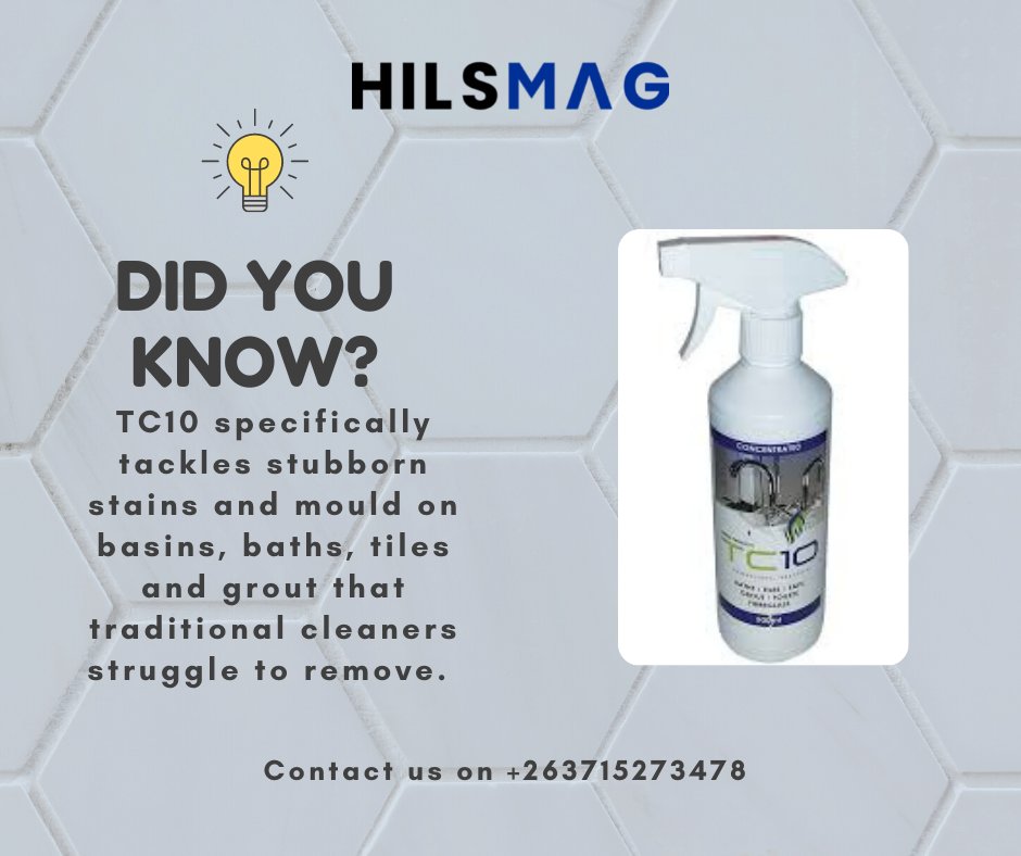 TC10 Professional Restorer works wonders!
We have it in stock!
Contact us today on +263715273478 to get yours!

#hilsmagofficial #hilsmagshop #housekeepingservices #cleaniningsolutions #cleanliving #cleaningservices #cleaningsupplies #explorepage #explore #fyp