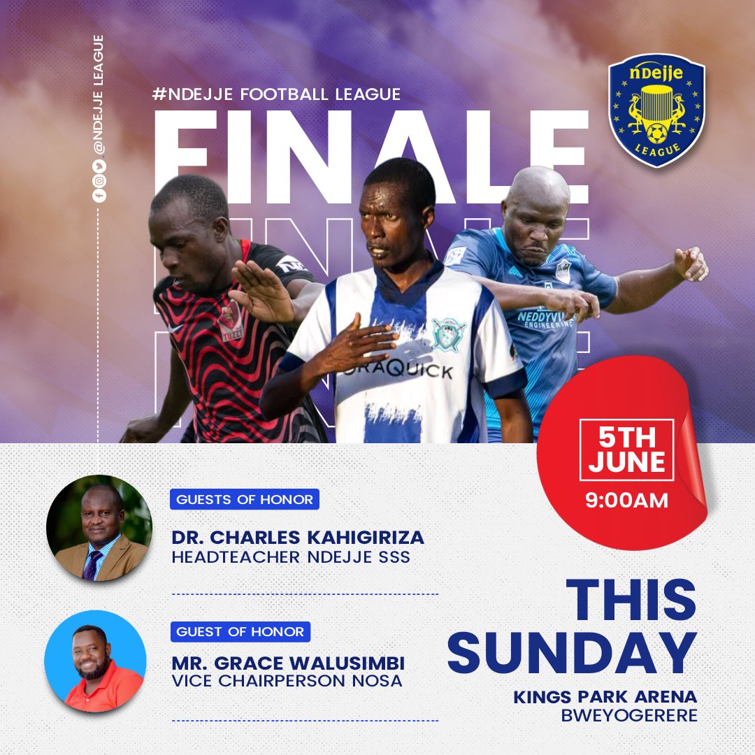 ndejjeleague's tweet image. 3 days to Finale🥁🥁🥁🚩🚩🚩🎉🎉🎉🎉🥳🥳🥳🥳

#NdejjeLeague