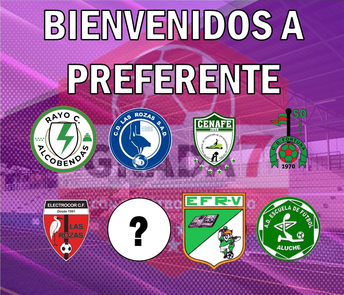 🎊🎉🎉🎊BIENVENIDOS🎊🎉🎉🎊

A los ascensos conseguidos estas últimas semanas por <a href="/RayoAlcobendas/">RC Alcobendas</a> , <a href="/ELC_Las_Rozas/">Electrocor Las Rozas C.F.</a> , <a href="/LasRozas_CF/">Las Rozas CF</a> "B", @sadcenafe y <a href="/efcdfortuna/">CD FORTUNA</a> , este fin de semana se sumaron dos más, <a href="/efrv93/">Escuela Fútbol Rivas</a> y <a href="/EMFALUCHE/">🟢EMF ALUCHE OFICIAL🟢</a> 

BIENVENIDOS Y MUCHA SUERTE 👏👏👏