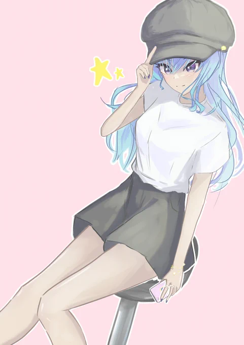 #今月描いた絵を晒そう ほぼすいちゃん 