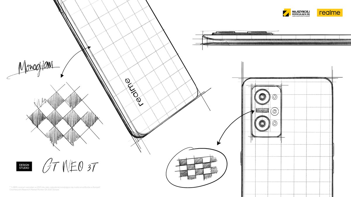 realmepolska's tweet photo. Otrzymaliśmy ten szkic z samego #realmeDesignStudio!
Jakieś pomysły, skąd czerpaliśmy inspiracje dla #realmeGTNEO3T? https://t.co/fifpIgDmsK