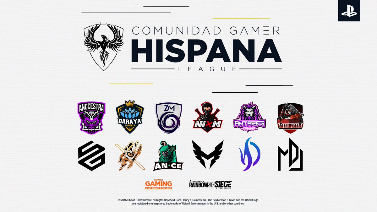 #PRESENTACION

¡Presentamos a los equipos que representarán la nueva temporada en #PS de la liga!🎮

¿Que equipo creéis que conseguirá hacerse con el título?😏

Todo esto gracias al apoyo de <a href="/Rainbow6ES/">Rainbow Six España</a> y <a href="/Ubisoft_Spain/">Ubisoft España</a> 💛

#CGHLeague