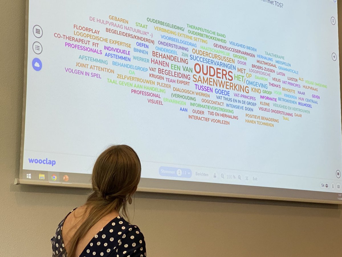 Werkzame elementen volgens de deelnemers in de zaal #deelkracht #kennisfestival