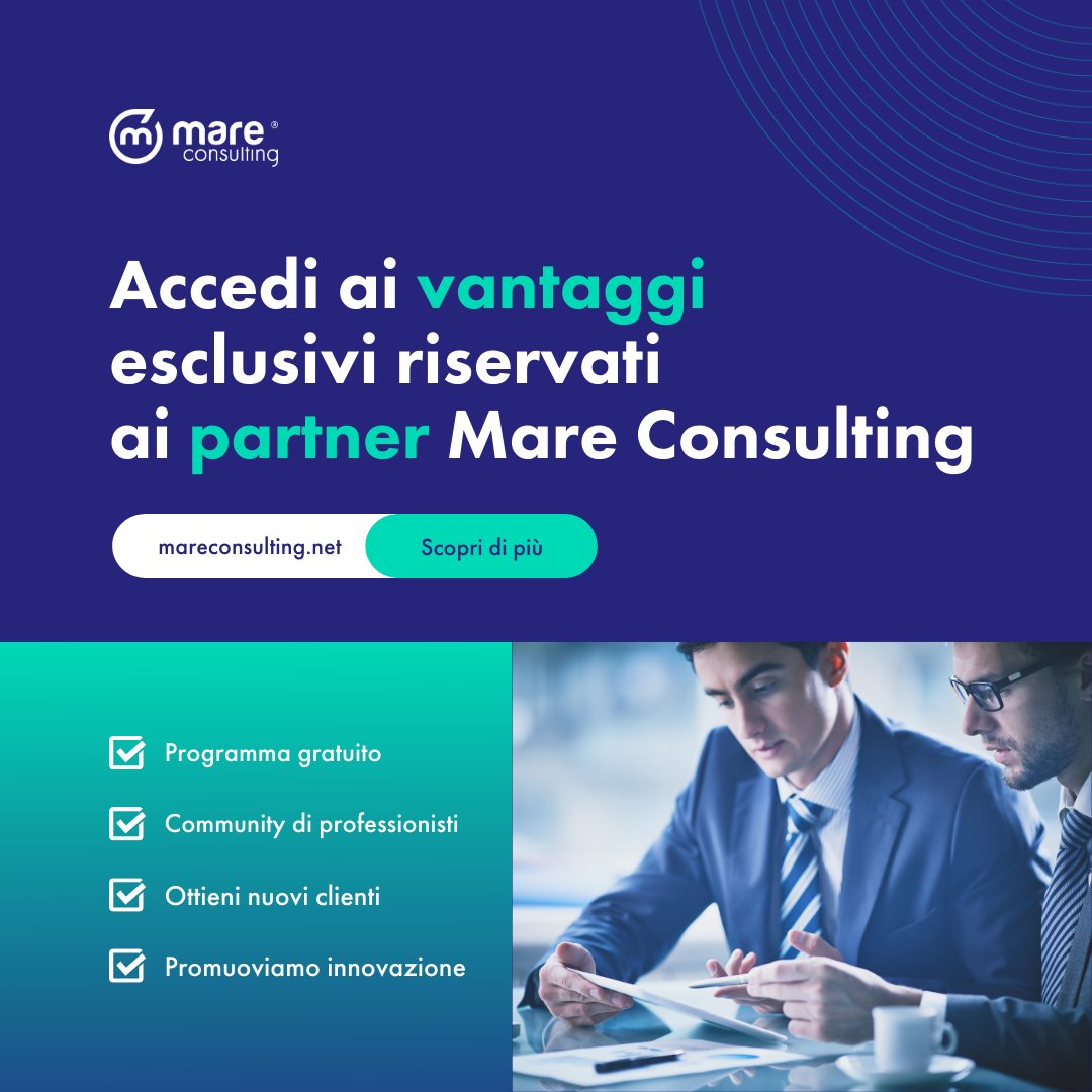 mare_consulting's tweet photo. Entra a far parte di una community di professionisti e accedi gratuitamente a tutti i vantaggi riservati ai nostri partner.
👇🏻
Diventa partner: https://t.co/eodyiTAEkF

#PartnerMareConsulting https://t.co/2YIoOg3d3L
