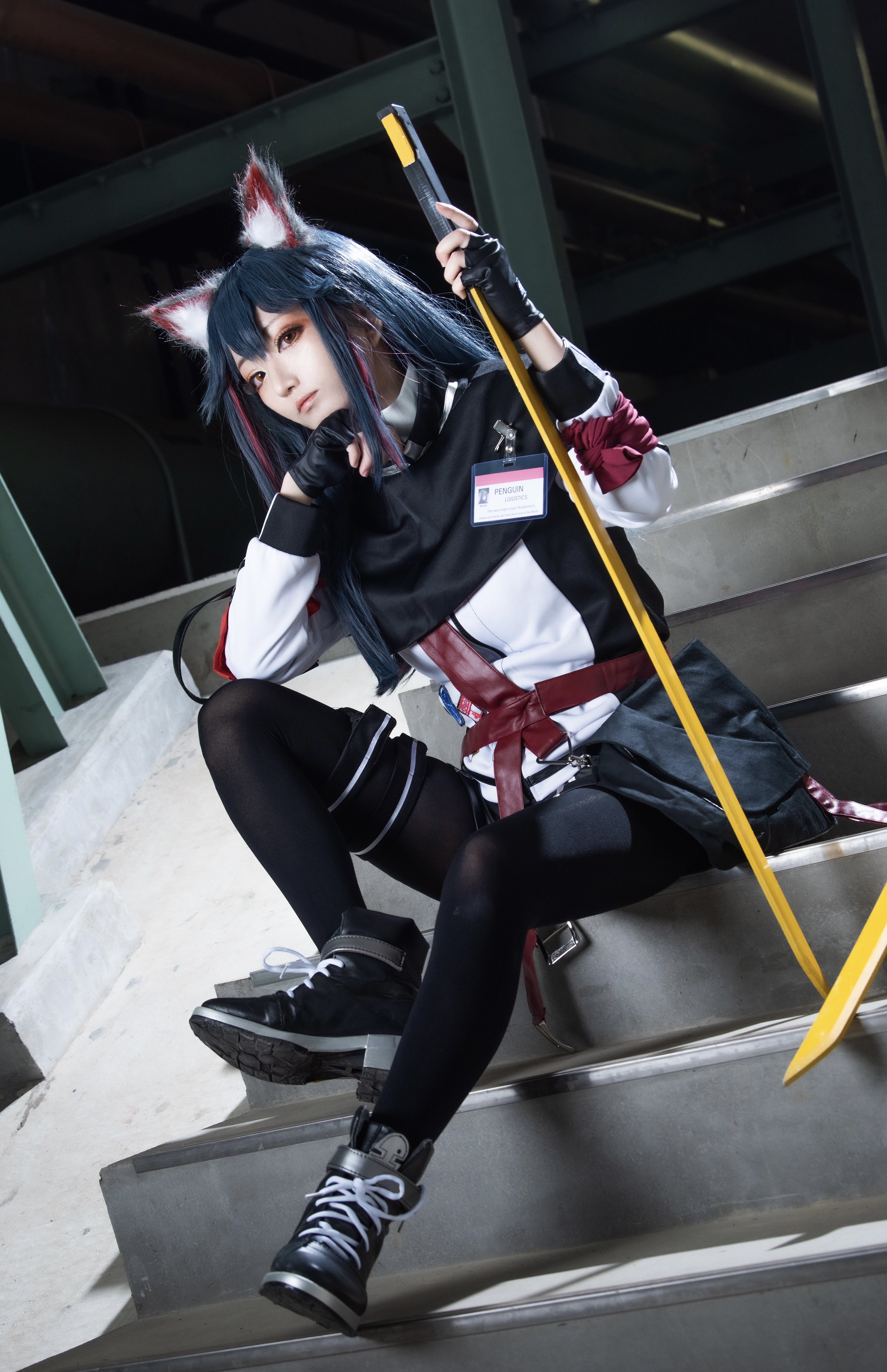 コスプレ　アークナイツ　明日箱舟　テキサス　ナイフ　武器　リボン袋付【残3のみ】 コスプレ アークナイツ 明日箱舟 テキサス ナイフ 武器 リボン袋