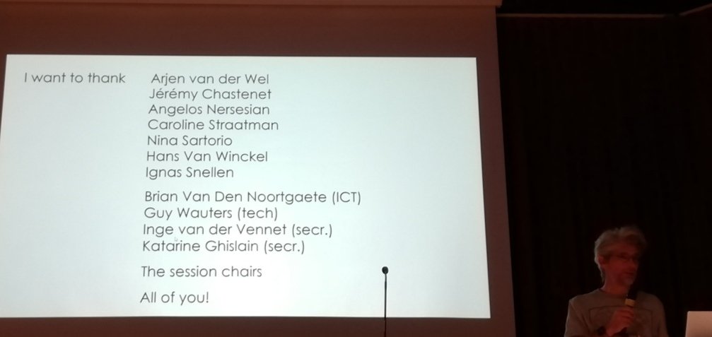 Chair Sven De Rijcke thanks everyone. And we thank Sven!