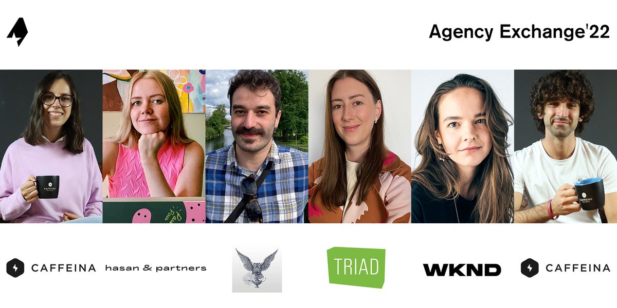 Art Directors Club of Europe (@adc_europe) on Twitter photo Meet the six participants taking part in the first edition of the ADCE Agency Exchange! The creatives, members of the ADCE, are coming from <a href="/CaffeinaLab/">Caffeina</a>, <a href="/hasanpartners/">hasanpartners</a>, JWT Metro, <a href="/Triad_CZ/">Triad Advertising CZ</a> and WKND 🚀✌️
Stay tuned! More info about the programme: adceurope.org/education/agen… Meet the six participants taking part in the first edition of the ADCE Agency Exchange! The creatives, members of the ADCE, are coming from <a href="/CaffeinaLab/">Caffeina</a>, <a href="/hasanpartners/">hasanpartners</a>, JWT Metro, <a href="/Triad_CZ/">Triad Advertising CZ</a> and WKND 🚀✌️
Stay tuned! More info about the programme: adceurope.org/education/agen…