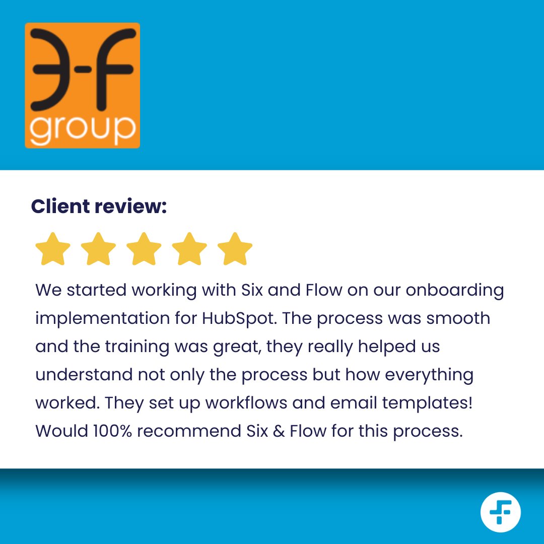 sixandflow's tweet photo. Another great client review! Working with our clients and seeing their organisation grow is what keeps us around.
Dean and Shaun from the Six & Flow did an exceptional job being on hand every step of the way and always kept in close contact.
#EFGroup #SixandFlow #TeamDaun https://t.co/audh631EHt
