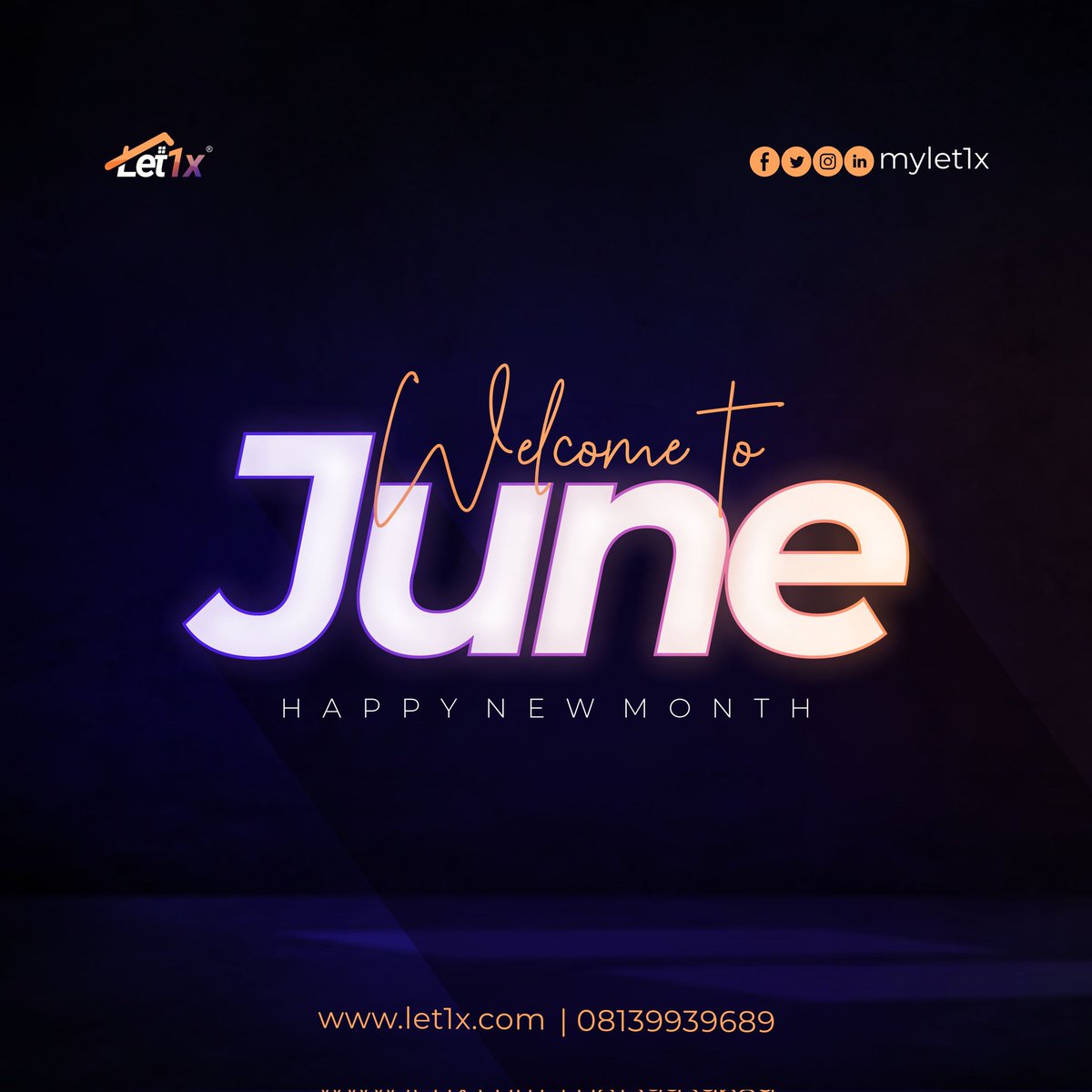 MyLet1x's tweet photo. Happy new month to our esteemed customers.

Thank you for supporting us!😊.

#happynewmonth #june #welcometojune #explore #explorepage https://t.co/kU0Uap2YUO
