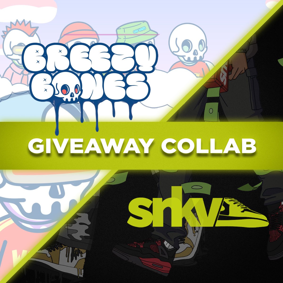 🚀5 WL SPOTS GIVEAWAY 🚀

1⃣ Retweet, Like, Follow
<a href="/snkvrse/">Sneakerverse | MINTING NOW</a>
<a href="/breezybones_nft/">🇵🇭 Breezy Bones┃ Mint is Live</a> 
 
2⃣ TAG 5 NFT friends!

Winners will be announced on Monday!