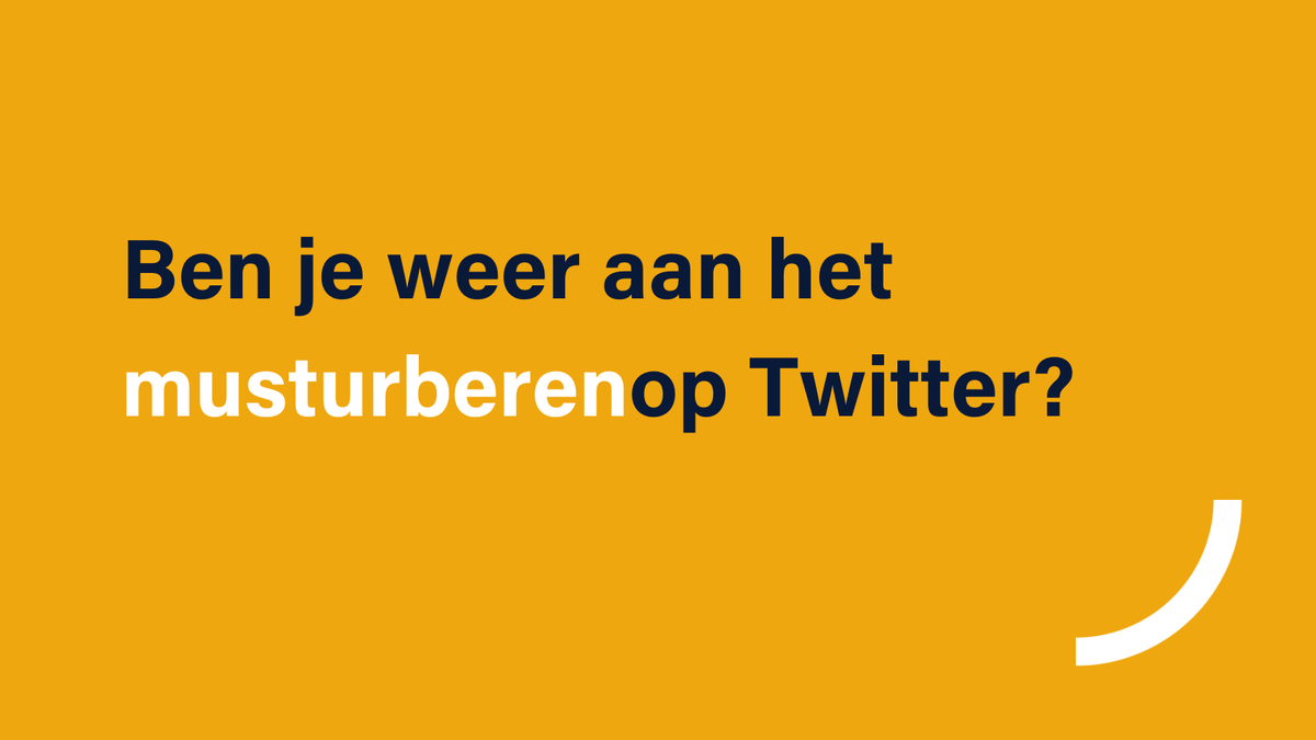 Jezelf te veel druk op leggen. Vinden dat je bepaalde dingen moet doen. Dat is #musturberen. We gaan collectief gebukt onder al dat 'moeten'. Daarom deden wij onderzoek naar het musturbatiegedrag van de Vlaming. 👉 musturberen.be

#HetGroteMusturbatieOnderzoek