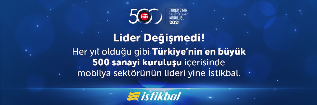 istikbal's tweet photo. Lider Değişmedi!
Her yıl olduğu gibi Türkiye’nin en büyük 500 sanayi kuruluşu içerisinde mobilya sektörünün lideri yine istikbal.

#istikbal #ISO500 #mobilyasektörü #lider https://t.co/biEeKMa0wZ