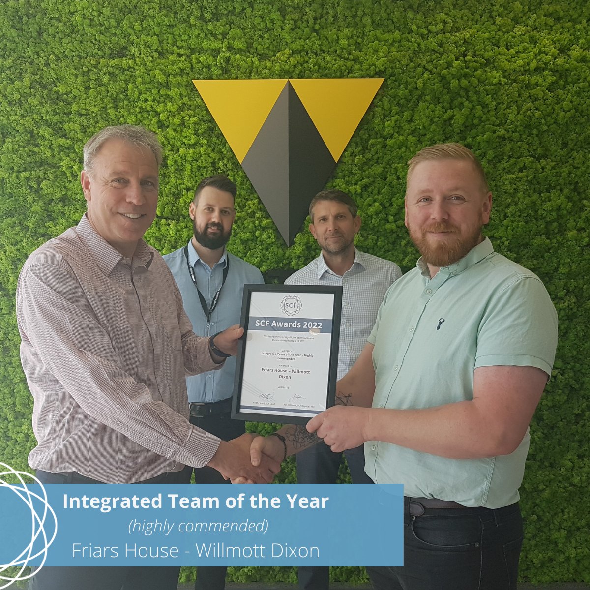 SCF Frameworks (@scfframeworks) on Twitter photo Annual SCF Awards 🏆
Congratulations to <a href="/WillmottDixon/">Willmott Dixon</a> on the Integrated Team of the Year award, highly commended for the Friars House project.
We were impressed with the teamwork demonstrated, the benefits of early engagement and the collaboration shown in this project. Annual SCF Awards 🏆
Congratulations to <a href="/WillmottDixon/">Willmott Dixon</a> on the Integrated Team of the Year award, highly commended for the Friars House project.
We were impressed with the teamwork demonstrated, the benefits of early engagement and the collaboration shown in this project.