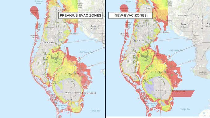 Pinellas County Elevation Map Gulfport Mayor Warns Residents On New Evacuation Zones