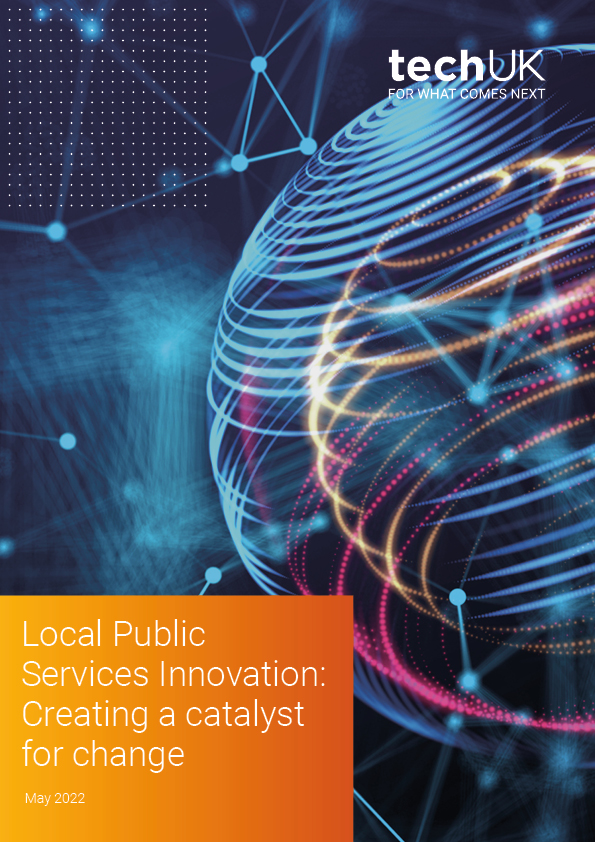 Last week techUK launched its 'Local Public Services Innovation: Creating a catalyst for change,' report outlining how #localgov can grasp the innovation opportunity &amp; maximise the benefits they derive from digital technologies and their suppliers. 
Read➡️ow.ly/QxIi50JmSAP