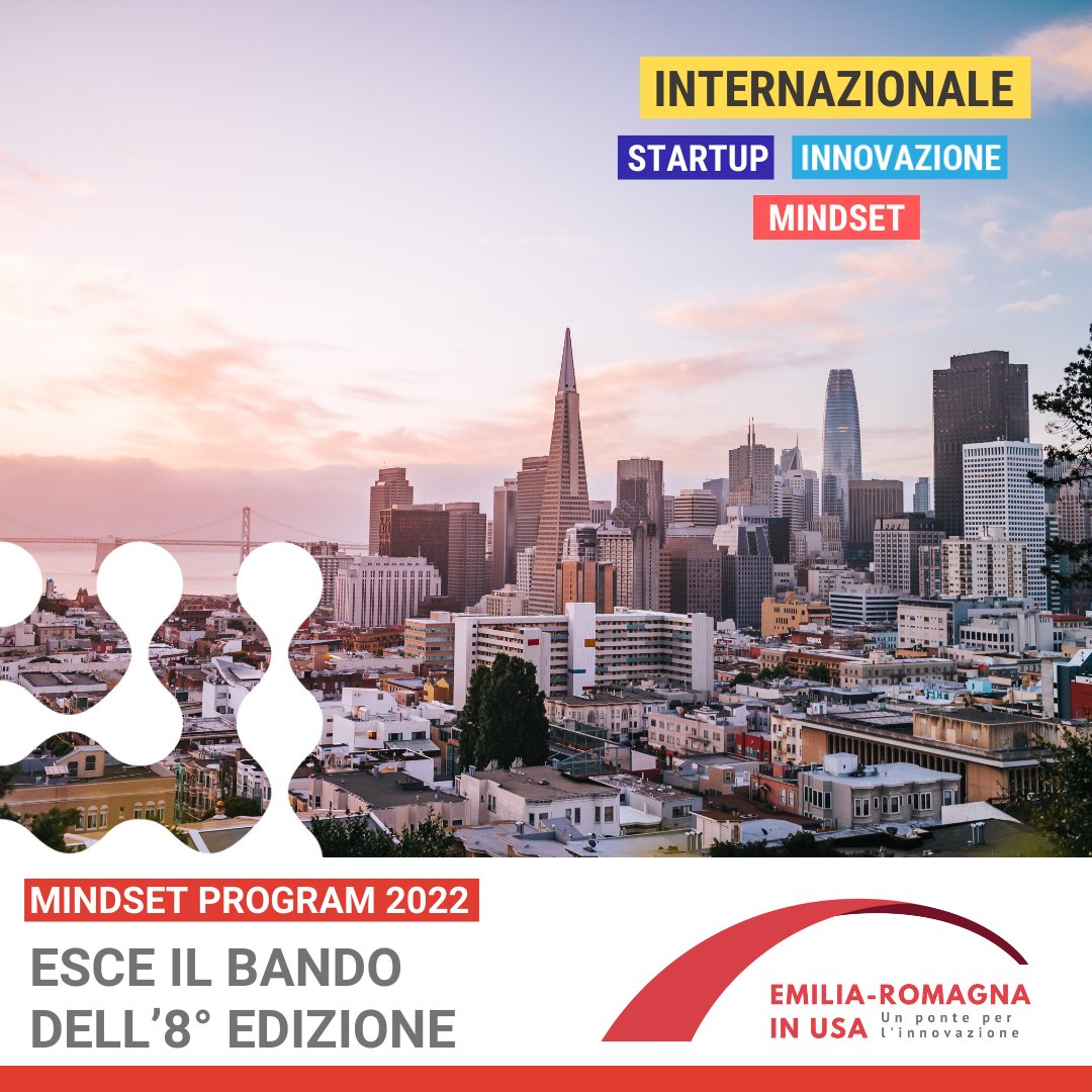 📣📣📣 Mindset Program 2022: al via il bando dell'8° edizione.
Il bando ha l’obiettivo di far conoscere alle #startup della <a href="/RegioneER/">Regione Emilia-Romagna</a> il vero mindset della #SiliconValley e di creare nuove opportunità di business.
⏳ Scadenza: 29 luglio
emiliaromagnastartup.it/it/innovative/…
#MindsetProgram
