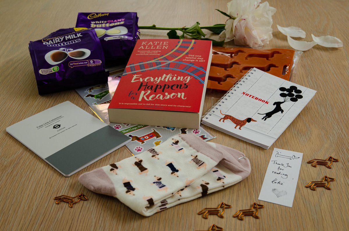 KtAllenWriting's tweet photo. #Giveaway 

2 bundles of sausage dog goodies
🧊📎🧦🍫to give away w/signed copies of
#EverythingHappensForAReason to mark a year since publication

For chance to win:
Follow, RT,tag a friend

Ends 11 June 
UK addresses only

https://t.co/4PrHY1F1X1
Kindle https://t.co/bv8MXZntLf https://t.co/skSPR6aLDI