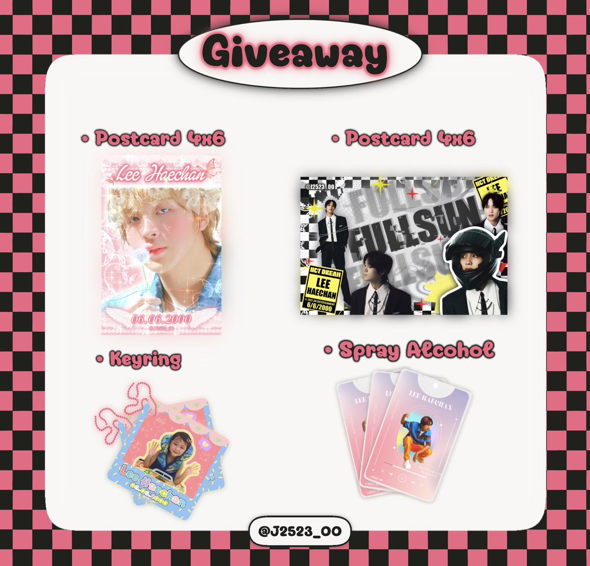 §   𝘗𝘭𝘴 𝘳𝘵    §

🐻🌻 𝑯𝒂𝒑𝒑𝒚 𝑯𝒂𝒆𝒄𝒉𝒂𝒏’𝒔 𝒅𝒂𝒚 2022🌻🐻
Giveaway Haechan * 30 set only *
(จำกัด 1 set/1คน ค่า🥰)
      ❥ มีค่าส่ง 50 บาทนะคะ

🔅ฟอร์มแท็กเรียก+รายละเอียดในเมนชั่นค่ะ💗
🔅หากมีข้อสงสัยตรงไหนสามารถ DM มาได้เลยนะคะ☺️

 #HAPPYHAECHANDAY