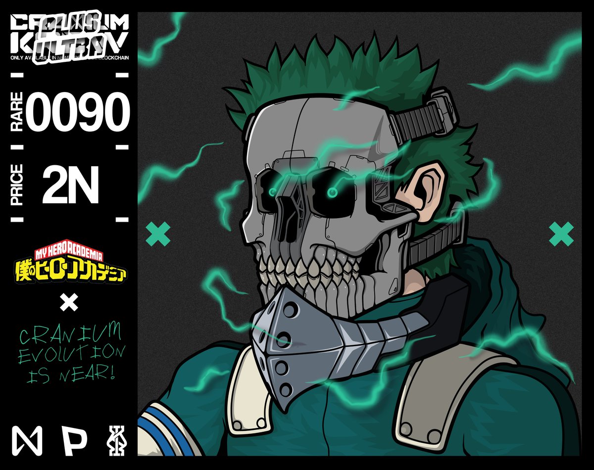 CRANIUM #0090-RARE is now listed. Only at $NEAR
My Hero Academia - Midoriya. PLUS ULTRA!
Token: paras.id/token/x.paras.…
Collection: paras.id/collection/cra…
#NearNFT #ParasNFT #NFT #CraniumNFT #CraniumKrew <a href="/NFTMarketPH/">NFT Market PH 🇵🇭</a> <a href="/NEARPhilippines/">NEAR Philippines I Create Without Limits</a> @ParasHQ <a href="/NEARProtocol/">NEAR Protocol</a> <a href="/NftPinas/">NFTPinas | #FBNXGuild</a>