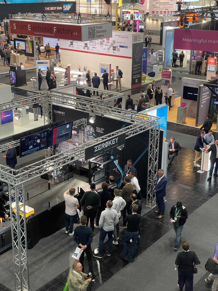 ZeroKey3D's tweet photo. It's another busy day at @hannover_messe!
Stop by our booth (G29 Hall 4) to see how Quantum RTLS™ location technology helps organizations make better-informed and more timely decisions.
#hannovermesse2022 #hm22 #RTLS #qualitycontrol #cycletimes #digitization https://t.co/ia8dvNlBfO