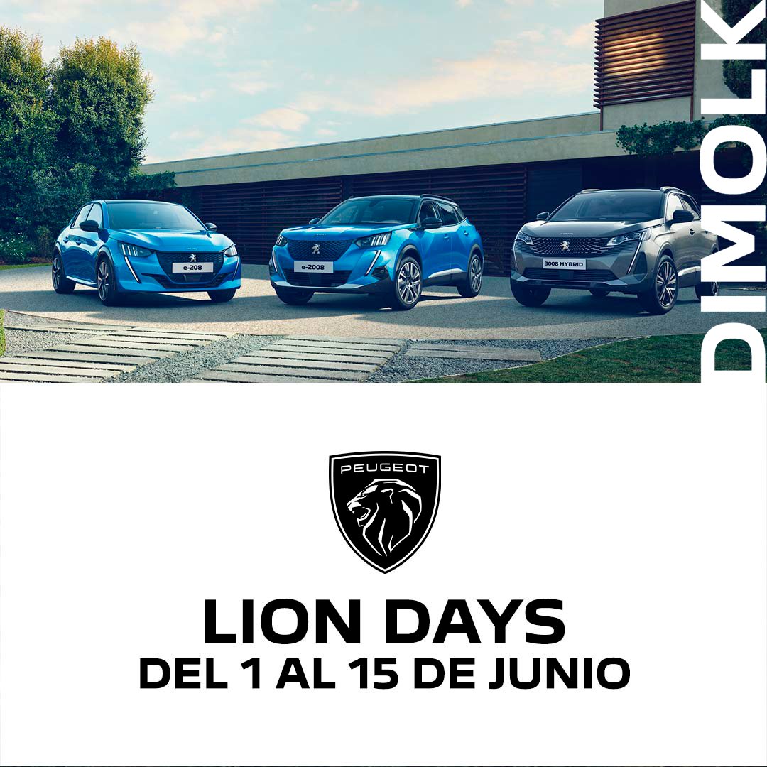 dimolk's tweet photo. Vuelven los Lion Days🦁
🗓️Solo del 1 al 15 de junio.
Hasta 5.900€ de ahorro en toda la gama Peugeot al renovar tu vehículo. 🚨💥
¿Quieres saber más?👉🏼 https://t.co/sV3HtqFtUu

#LionDays #peugeot #Dimolk #Carballo https://t.co/A3EYT7UuBh