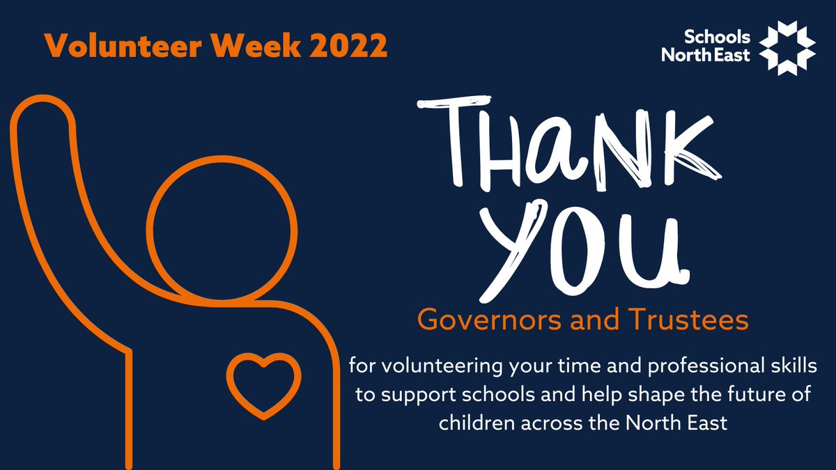 SCHOOLSNE's tweet photo. It's #VolunteersWeek2022 and we would like to say a HUGE thank you to all of the Governors and Trustees who volunteer and support all schools across the region and beyond. 

Find out more about becoming a Governor here:
https://t.co/JYB6f6ZR4f https://t.co/X0WvuKV264