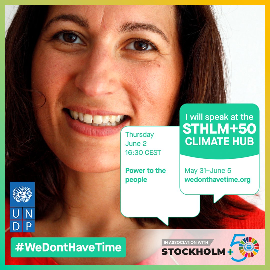 'Power to the people' ✊  Join us for this broadcast with @Earth4All_ on June 2, 16:30 CEST

💡 Meet some of the speakers for this unique session: 
@lizwathuti, @Jayati1609 and @clmellier @_GlobalAssembly 

👉 Check out the program & register: wedonthavetime.org/events/sthlm50
@ClubOfRome