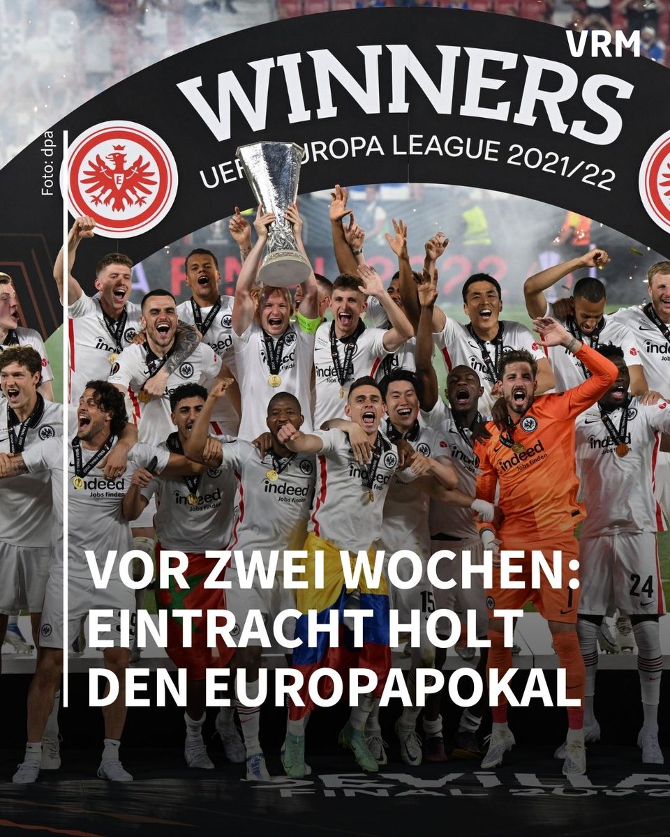Es sind Bilder, die kein SGE-Fan jemals vergessen wird: Heute vor zwei Wochen war es soweit: Eintracht Frankfurt hat den Europapokal gewonnen. Kommt mit auf eine digitale Zeitreise voller Gänsehautmomente. 
echo-online.de/sport/fussball…
